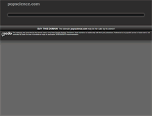 Tablet Screenshot of popscience.com